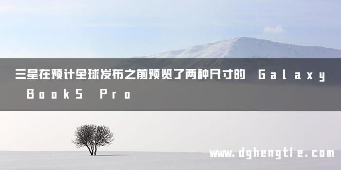三星在预计全球发布之前预览了两种尺寸的 Galaxy Book5 Pro